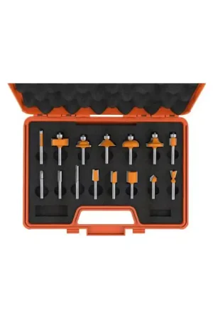 Usine Directe Coffret CMT de 15 fraises carbure pour défonceuse queue de 8MM