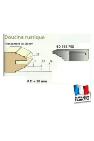 Marque Jeu de 2 Couteaux DOUCINE RUSTIQUE - Travail par dessus - Le ravageur BD565758
