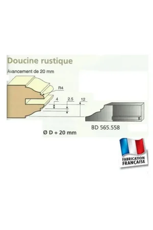 Solde Jeu de 2 Couteaux DOUCINE RUSTIQUE - Travail par dessous - Le ravageur BD565558