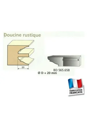 Jeu de 2 Couteaux Contre-profil DOUCINE RUSTIQUE - Travail par dessous - Le ravageur BD565658 Prix Choc