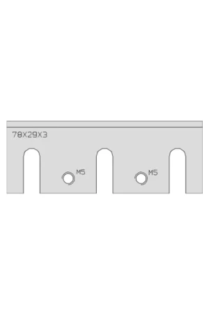 Usine Directe Jeu de 2 fers HSS 78x29x3 mm pour rabot TOWA L22L