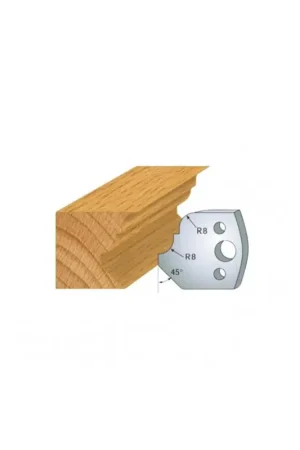 Jeu de 2 fers de toupie n°073 pour moulure pinocchio , hauteur 40 mm Authentique