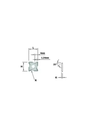 Acheter Direct Plaquette carbure CMT Rayon 1 mm - 12 x 12 x 1.5 (à l'unité)