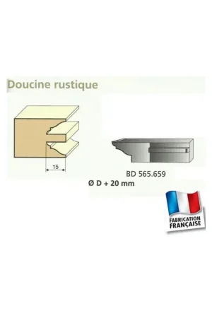 Commander Vite Jeu de 2 Couteaux Contre-profil DOUCINE RUSTIQUE - Travail par dessous - Le ravageur BD565659