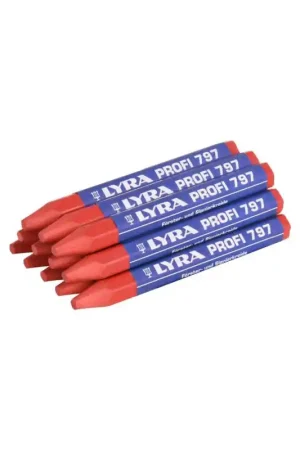 Boite de 12 craies forestières ROUGE Super Prix