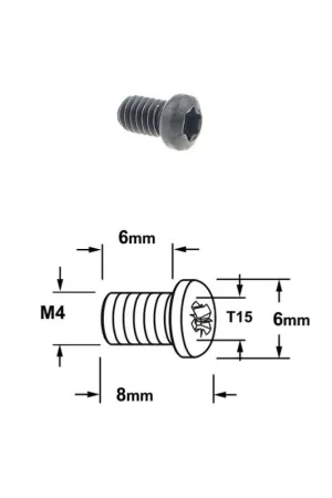 VIS TORX T15 - M4 X 6 X 8 - MAINTIENT DES PLAQUETTES Petit Prix