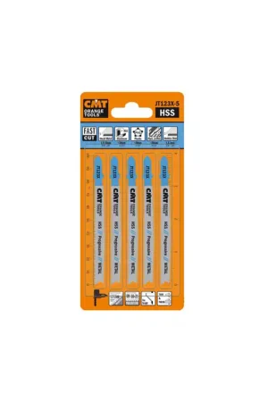 Acheter En Ligne Lot de 5 lames de scie sauteuse coupe fine METAL - T123X