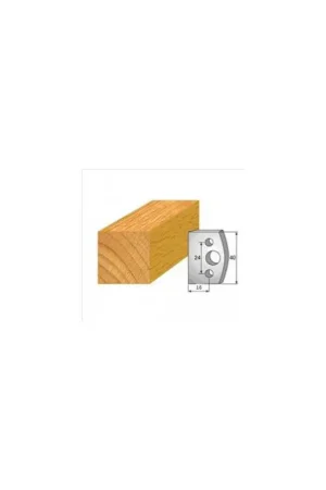 Jeu de 2 fers de toupie n°190 pour calibrage, hauteur 40 mm Marque