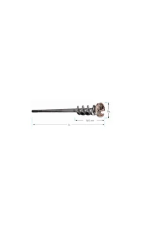 Acheter Direct Foret béton multi-taillant SDS-MAX - Diamètre 80mm - Longueur 590mm