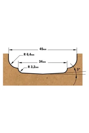 Achat Immédiat Fraise carbure pour montants de portes, queue de 12mm - CMT 970.503.11