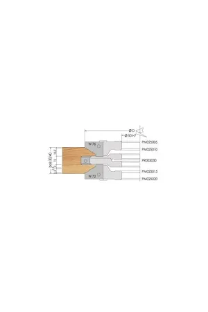 Affaire À Saisir Porte-outils ELBE pour profil de porte - Avancement 15mm - Travail dessus - ELPM025005