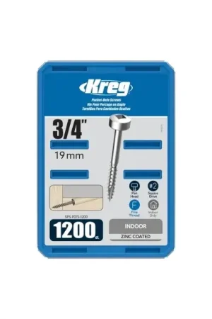Zinc Coated Pan-Head Pocket Hole Screws - Fine Thread Dernier Modèle