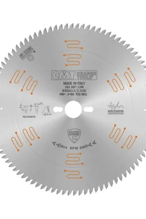 Lames circulaires industrielles silencieuses en chrome avec dents trapézoïdales Bon Plan