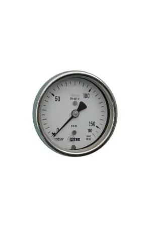 Achat Immédiat CITEC - Mano inox a capsule, sec -0,06+0 bar