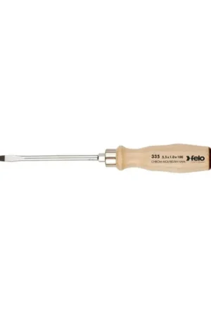 Vente Flash Tournevis plat manche en bois SL 9,0 x 1,2 longueur 270 mm