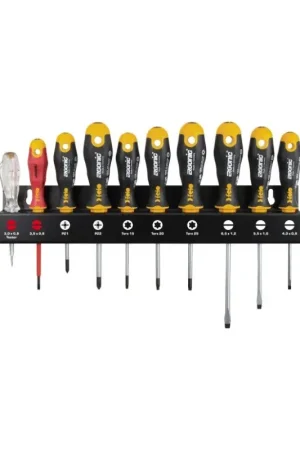 Bon Marché Tournevis XL Rack 10 pièces Ergonic SL/PZ/TORX