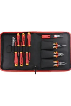 Trousse à outils 11-pièces. Ergonic E-slim VDE SL/PH/PZ Haute Qualité