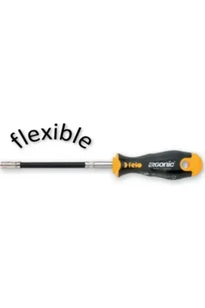 Tournevis porte-embout Ergonic lame flexible 1/4" longueur 276 mm Seulement Aujourd'hui