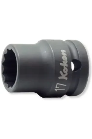 Vente Flash Douille impact parois fines 12 pans 7/8" CF1/2" long. 38 mm