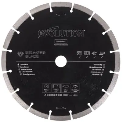Lame Diamant 230 mm D230SEG-CS - Evolution - Alésage 22,2 mm Haute Qualité