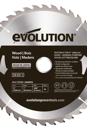 Meilleure Vente Lame de scie circulaire bois 230 mm - 40 dents