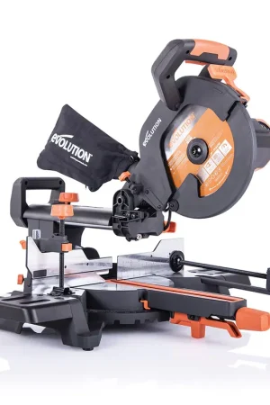 Scie à onglet électrique 255mm Evolution R255SMS+ avec Lame multi-matériaux TCT Prix Promo