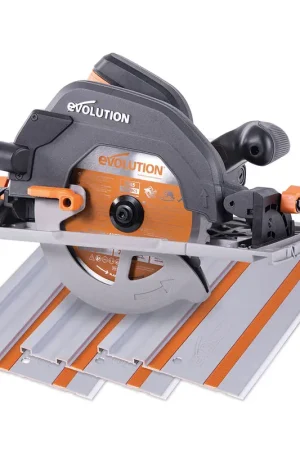 Scie circulaire 185mm Evolution R185CCSX avec lame multi-matériaux TCT et guide de 1,02m Dernier Modèle