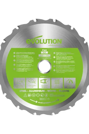 Lame multi-matériaux TCT 165mm 14 dents alésage 20mm Evolution pour Scie circulaire Jusqu'à Épuisement Des Stocks