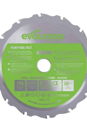 Affaire À Saisir Lame multi-matériaux TCT 185mm 16 dents alésage 20mm Evolution pour Scie circulaire