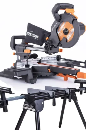 Offre Limitée Pack Evolution : Scie à onglet électrique 210mm R210SMS-300+ avec Lame multi-matériaux TCT + Support