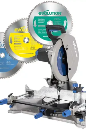 Pack Evolution : Scie à onglet 355mm Evolution S355MCS avec 4 lames Super Prix