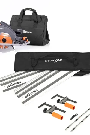 Certifié Pack Evolution : Scie circulaire 185mm R185CCSX+ avec Lame multi-matériaux TCT et Sac de transport + Guide de coupe de 1,4m ST1400-G2